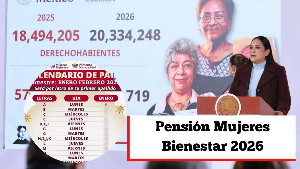 Pensión Mujeres Bienestar 2026: fechas de pago durante el año