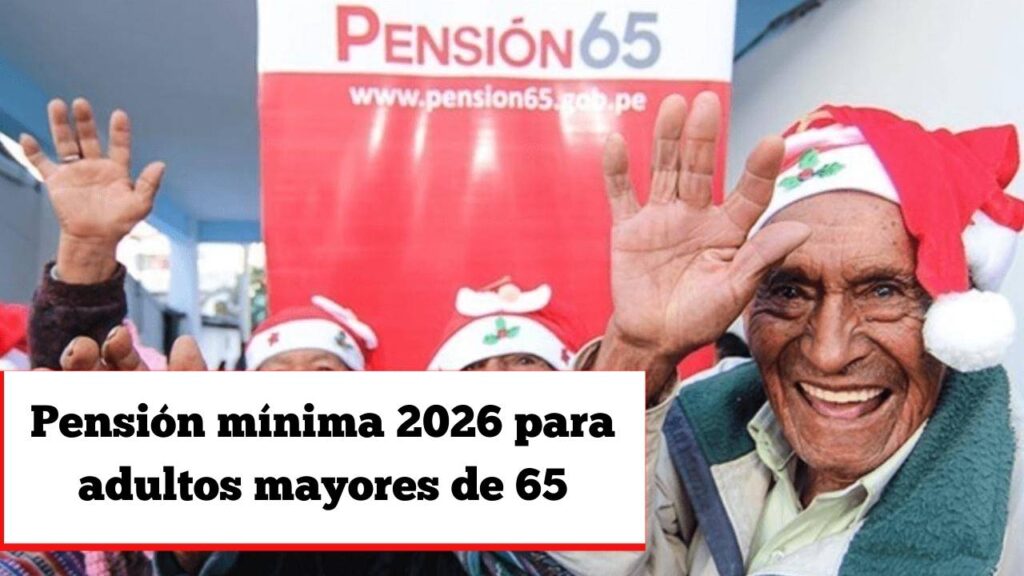 Pensión mínima 2026 para adultos mayores de 65: nuevo monto y calendario de pagos durante el año