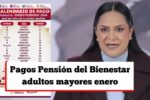 Pagos Pensión del Bienestar adultos mayores enero 2026: consulta fechas por apellido