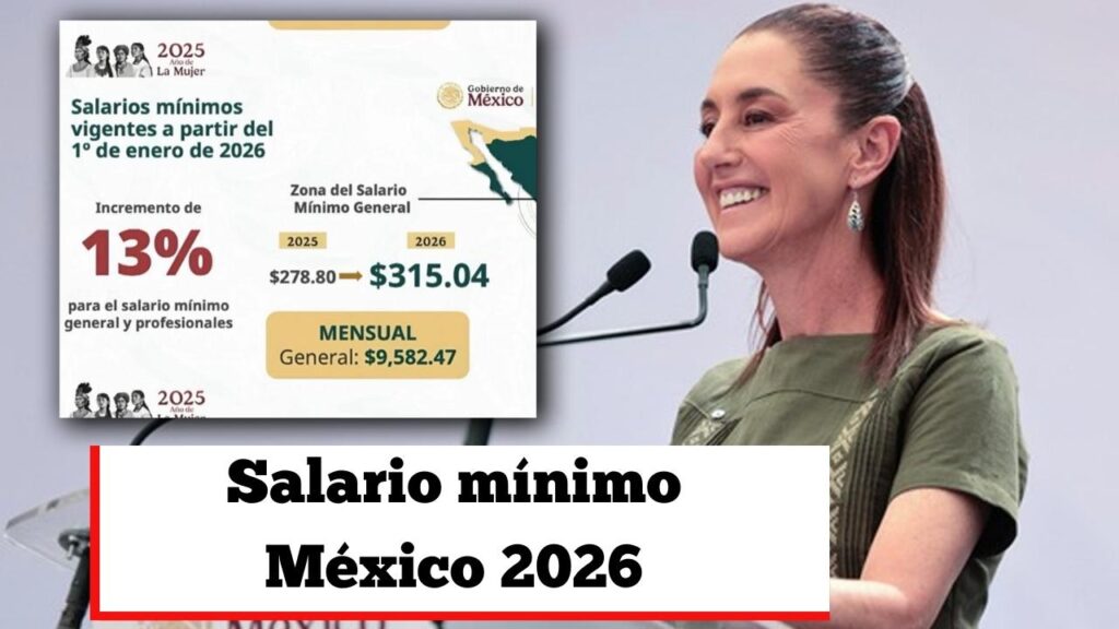 Salario mínimo México 2026: cuánto recibirán los trabajadores cada mes